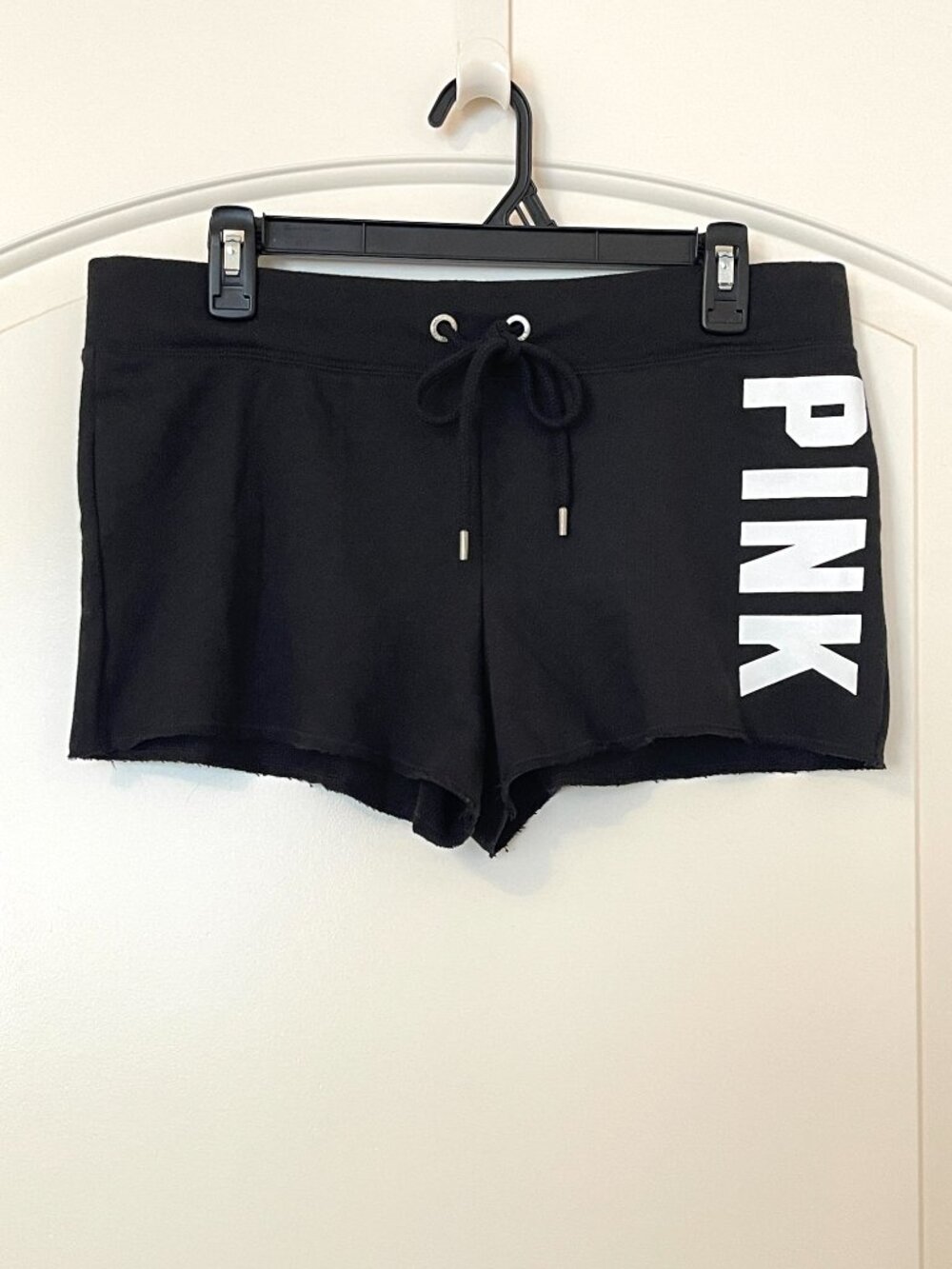 New Victoria's Secret PINK Shorts Knit Black White Print Small